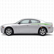 Strobe Style Stripes Bedside Vinyl Decal Sticker for Dodge Charger 2011-2014_3
