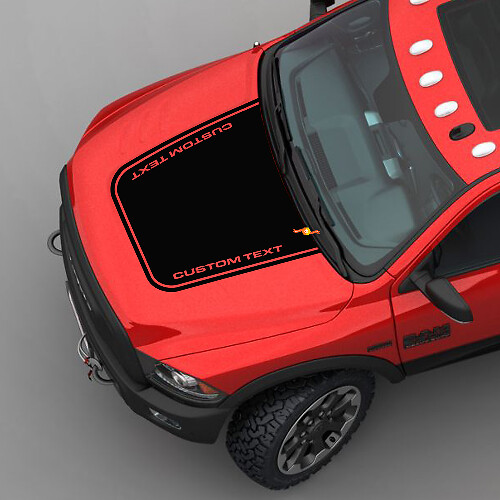 Hood Vertical Stripe Graphic Vinyl Sticker Decal for Dodge Ram 2500 Power Wagon
