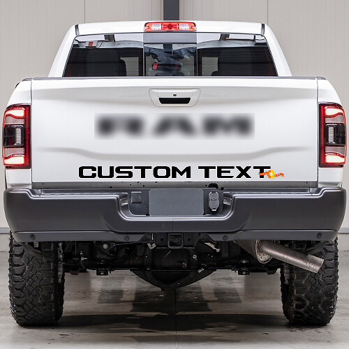 Custom Lettering Tailgane Vinyl Decal for Dodge Ram Power Wagon