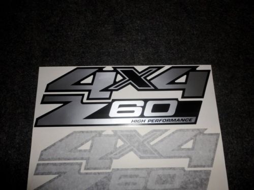 2 GMC Z60 HIGH PERFORMANCE 4 X 4 SEIRRA YUKON CANYON Decal Sticker SIL13