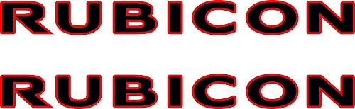 Rubicon Vinyl Sticker Decal for Jeep Wrangler CJ TJ YK JK XJ