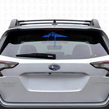 Flowing Style Snowy Mountain Peak Rear Window Vinyl Decal For Cars_2