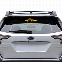 Flowing Style Snowy Mountain Peak Rear Window Vinyl Decal For Cars_5