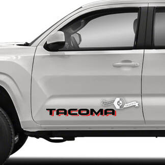 Pair Toyota Tacoma SR5 Doors Side Doors Vinyl Decals Graphic Sticker 2 Colors