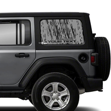 Doors Window Side Mud Vinyl Sticker Decal for Jeep Wrangler Unlimited 2