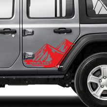 Doors Mountains Side Stripe Vinyl Sticker Decal for Jeep Wrangler Unlimited 3