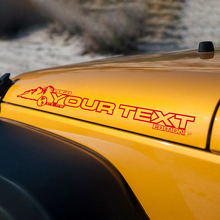 Travel Style Hood Vinyl Decal for Jeep Rubicon Wrangler Sahara_3