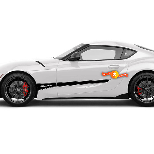 Toyota Supra GR MKV A90 A91 Doors Side Stripes Graphics Decals Stickers