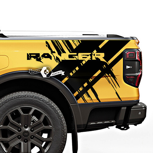 Mud Splash Rear Side Stripes Vinyl Decal Kit for Musclecar Ranger