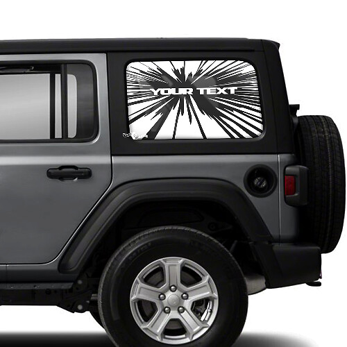 Explosion Window Side Vinyl Sticker Decal for Jeep Wrangler