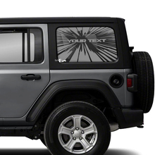Explosion Window Side Vinyl Sticker Decal for Jeep Wrangler 2