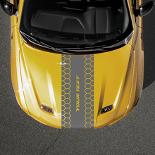 Custom Text Honeycomb Style Hood Stripe Vinyl Decal for Dodge Hornet_3