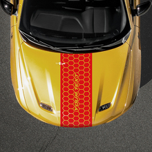 Honeycomb Style Custom Text Hood Stripe Vinyl Decal for Dodge Hornet_3