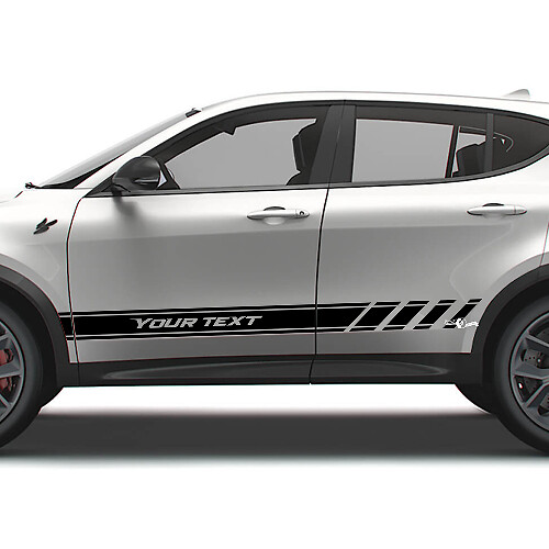 Racing Style Side Stripes Vinyl Decal Set for Dodge Hornet 
