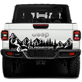  Jeep Gladiator Wrap Forest Mountains Decals Vinyl Graphics Tailgate Bed Vinyl Decals
