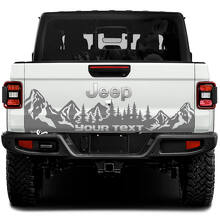 Wrap Forest Mountains Stickers Decals Vinyl Graphics Tailgate Bed Vinyl Stickers Decals for Jeep Gladiator 2