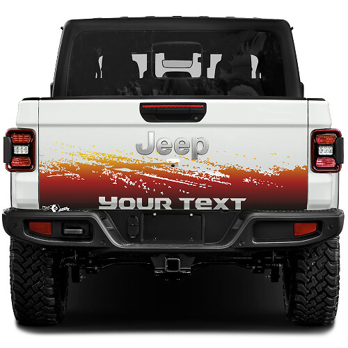 Mud Wrap Tailgate Bed Vinyl Decals Stickers for Jeep Gladiator