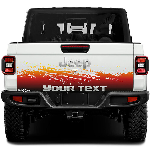 Mud Wrap Tailgate Bed Vinyl Decals Stickers for Jeep Gladiator