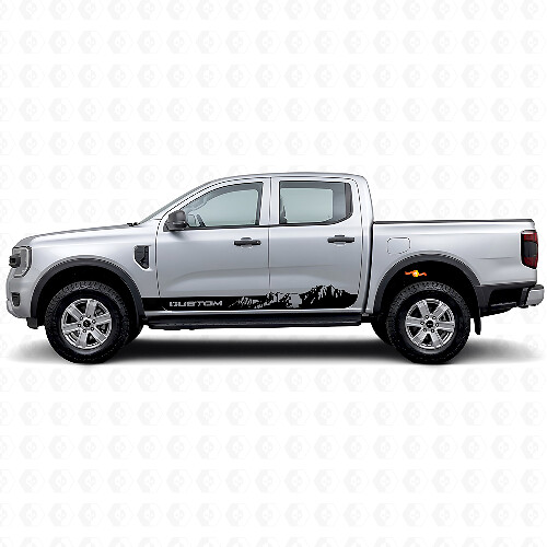 Custom Mountain Style Stripes Rocker Panel Vinyl Decals for Musclecar Ranger