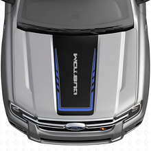 Distressed Custom Lettering Hood Vinyl Decal for Musclecar Ranger_2