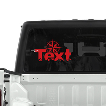 Forest Mountains Compass Rear Window Vinyl Decals Stickers for Jeep Gladiator 3