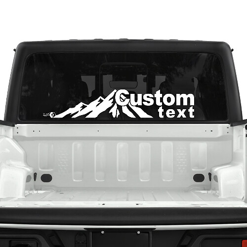 Forest Mountains Rear Window Vinyl Decals Stickers for Jeep Gladiator
