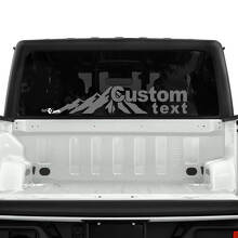 Forest Mountains Rear Window Vinyl Decals Stickers for Jeep Gladiator 2
