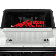 Forest Mountains Rear Window Vinyl Decals Stickers for Jeep Gladiator 3