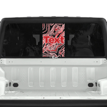 USA Topographic Map Rear Window 2 Colors Stripe Vinyl Decals Stickers for Jeep Gladiator 3