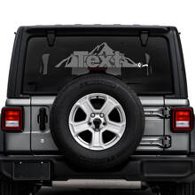 Mountains Rear Window Vinyl Decals Stickers for Jeep Wrangler Unlimited 2