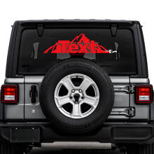 Mountains Rear Window Vinyl Decals Stickers for Jeep Wrangler Unlimited 3