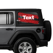 Tire Track Side Door Window Vinyl Stickers Decals Jeep Logo 2 Colors for Jeep Wrangler Unlimited 2