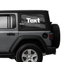 Tire Track Side Door Window Vinyl Stickers Decals Jeep Logo 2 Colors for Jeep Wrangler Unlimited 3
