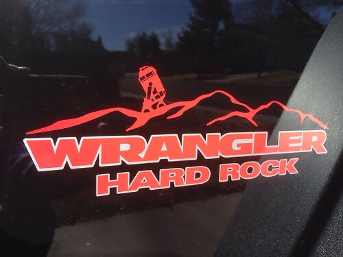 Hard Rock Mountain Vinyl Sticker Decal for Jeep Wrangler Unlimited CJ TJ YK JK XJ