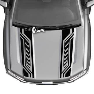 Ford Ranger Hood Logo Geometry Truck Stripes Splitted Graphics Decals