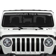 Custom Text Windshield Vinyl Stickers Decals for Jeep Gladiator 2