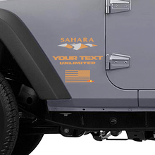 SAnd Dune & US Flag Side Vinyl Decal for Jeep Wrangler Unlimited_2