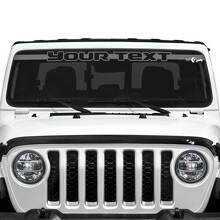 Custom Text Trim Outline Windshield Vinyl Stickers Decals for Jeep Gladiator 2
