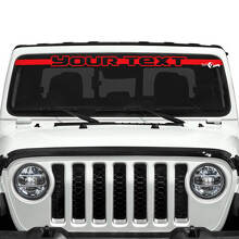 Custom Text Trim Outline Windshield Vinyl Stickers Decals for Jeep Gladiator 3