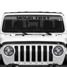 Custom Text Trim Line Windshield Vinyl Stickers Decals for Jeep Gladiator 2
