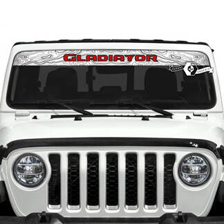 Jeep Gladiator Windshield Logo Topographic Map Decals Vinyl Graphics 2 Colors