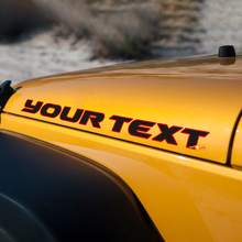 Lettering Outline Hood Vinyl Decal for Jeep Wrangler 2