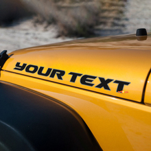 Lettering Outline Hood Vinyl Decal for Jeep Wrangler 3