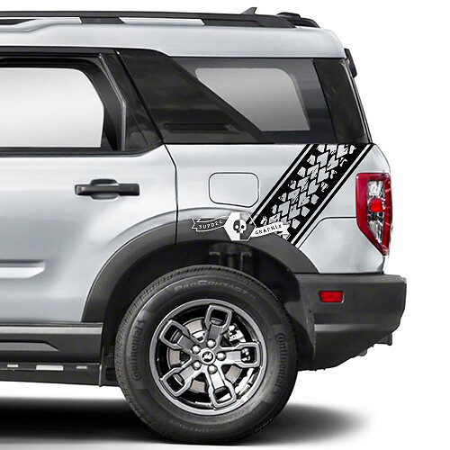 Fender Tire Track Side Decals Stickers for Ford Bronco