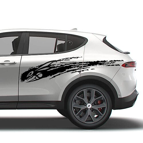Hornet Logo Mud Splash Side Vinyl Decal Kit for Dodge Hornet