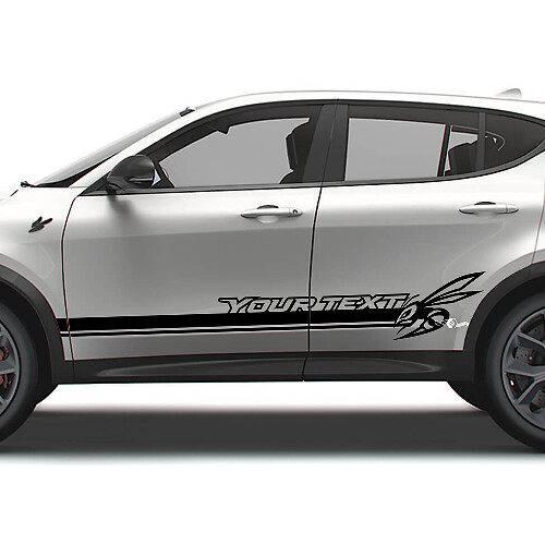 Custom Hornet Logo Doors Side Stripes Vinyl Decals for Dodge Hornet