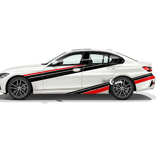 Pair BMW Hood Doors Side Rally Motorsport Rear Fender Vinyl Decal Sticker F30 G20 2 Colors