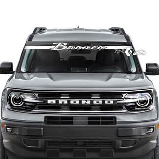 Ford Bronco Window Windshield Logo Stripes Graphics Decals 