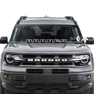 Ford Bronco Window Windshield Logo Trim Stripes Graphics Decals