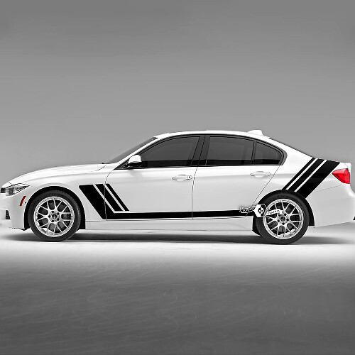 Pair BMW Doors Lines Side Stripes Rally Motorsport Trim Vinyl Decal Sticker F30 G20